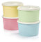 Tupperware Heritage Collection 8-teiliges Vorratsdosen-Set in Vintage-Farben, spülmaschinenfest und BPA-frei (4 Behälter, 4 Deckel)