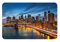 TOMPPY New York City Landschaft Bedruckte Fußmatte, saugfähige, rutschfeste Fußmatte, waschbare Willkommensmatte für schlammige, nasse Schuhe und Hundepfoten