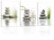 ZXHYWYM Bathroom Wall Art 3 Pieces Zen Stones White Orchid on Water Canvas Prints Spiritual Relaxing Picture for Office Yoga Spa Meditation Room Framed(3, (12.00 x 16.00 x 3PCS))