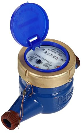 SOLUSTRE Wasserzähler Mit Rotor Für Kaltwasser Gartenwasserzähler Korrosionsbeständig Langlebig Einfache Installation Geeignet Für Außenwasserhähne Und Wassermessung
