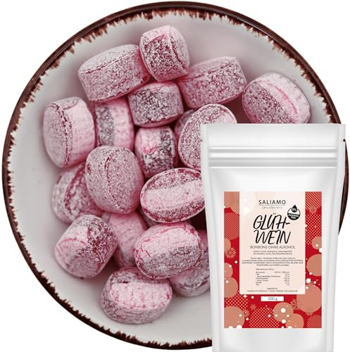 Saliamo | 200g Glühwein Winter Bonbons Weihnachten - weihnachtliche winterliche Bonbons - Hergestellt in deutscher Manufaktur - ohne Alkohol