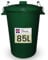 Neat. Extra Large Plastic Dustbin with Clip Locking Lid - Heavy Duty Garden Bin for Rubbish, Recycling, Animal Feed, and Storage, 85 Litre, Green, Pack of 1