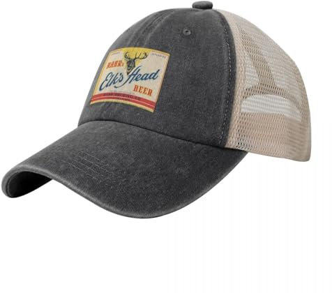 ENWIND Baseballmütze Rahr's Elk's Head Beer Cowboy Mesh Baseball Cap Schutzhelm Rugby In Hat Cosplay Damen Herren Hut