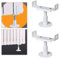 Zilimontt Staffe per termosifone, alte 18-23 cm, supporto regolabile per radiatore, supporto per radiatori bianchi orizzontali vintage per la decorazione della casa (2 pezzi)