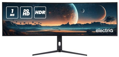 Electriq eiq-495KCSUW144IPS 49 5K IPS 144hz 1ms Super UltraWide Curved Monitor