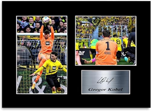 Generic Foto-Poster Gregor Kobel Fußballspieler 2024 für Dortmund Fußballfans - Indoor-Wandbild - Querformat - Glossy - 30L x 21B cm - Wohnzimmer