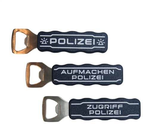Flaschenöffner Polizei, Aufmachen Polizei, Zugriff Polizei, Geschenk (Aufmachen Polizei)
