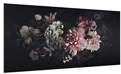 micasia Glas Spritzschutz magnetisch 4 mm starke Küchenrückwand Kunst Glasrückwand - Made in Germany - Modern ESG Wandpaneel schwarz Küche Herd Magnetwand 5180-M (80x40cm)