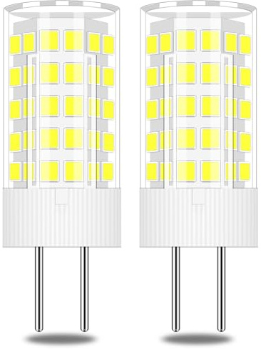 TRIJZHOU GY6.35 Mini LED Lampe 4W AC/DC12V Kaltweiß 6000K 2er-Pack | nicht dimmbar, GY6.35 Bi-Pin, ersetzt 30-40W Halogen,