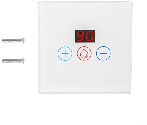 TONIXY Smart Immersion Heater Timer Switch,WiFi Smart Water Heater Switch Voice APP Remote Wireless Boiler Switch 86X86mm(white)