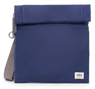 ROKA London Stratford Crossbody Bag – Lightweight Water-Resistant Recycled Nylon Shoulder Bag for Women & Men – Adjustable Strap, Secure Zip Pockets, Everyday Travel & Phone Bag | Recycled Nylon