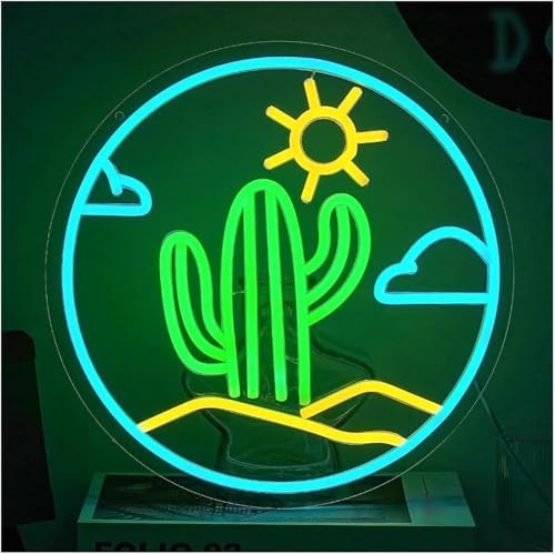 Avoltre für Neon-Partylichter Für Neonlampe Lehnwort für Kaktus für Neonschild