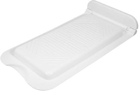 IWOWHERO Couvercle pour Wc Turc en Plastique Blanc Renforcé Abattant Antidérapant et Résistant Plaque de Recouvrement Facile à Nettoyer Adapté Salle de Bain Familiale et Personnes Âgées