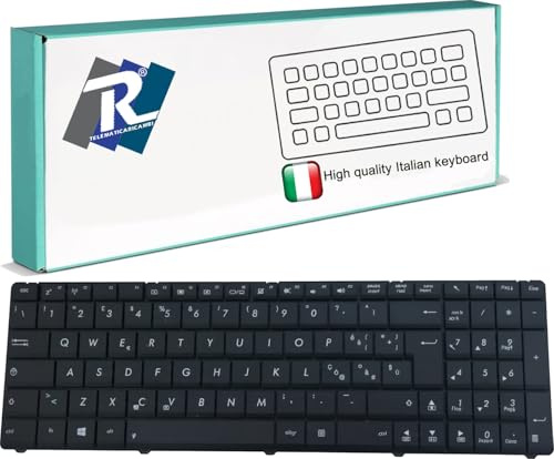 Tastiera Italiana per ASUS K52 K52J K52JK K52JR K52F N53 N53J N53FN N53IQ | Compatibile anche con N53SV N53SN N53IN X54C X54L X54H X54HR A54H A54C A54L A54HR F50 X52 U50 Nero