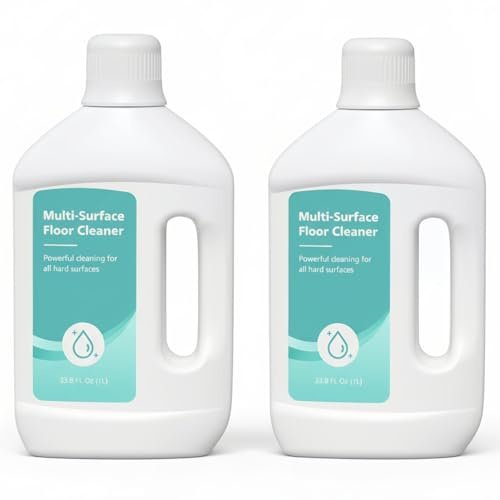 Solution Nettoyant Sol Multi-Surfaces, Lot de 2 x 1000ml, Compatible avec Dreame Robot Aspirateur Laveur X50 Ultra/L40 Ultra/X40 Ultra/L10s Ultra, Séchage Rapide Sans Trace, Parfum Frais