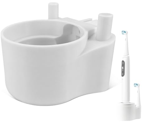 Halterung für Oral B iO 7/8/9 Ladestation Steckdose, Zahnbürstenhalter | Wandhalterung Zahnbürstenhalter für Kabellose Elektrische Zahnbürsten-Ladestation Steckdose, mit Kabelaufbewahrung