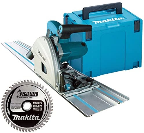 Makita - Sega a immersione da 165 mm, 240 V, guida da 1,5 m, custodia e lama 48T, SP6000J1