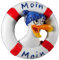 Magnet Moin Moin Möwe Rettungsring 6 cm Kühlschrankmagnet Figur Deko GRF 39.2839