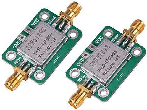 TECNOIOT 2pcs LNA 50-4000MHz SPF5189 RF Low Noise Amplifier Signal Receiver NF 0.6dB
