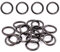 Swpeet Robuste O-Ringe aus Metall, 1.9 cm – 20 mm, Farbe: Gun-Black, Mehrzweck-Metall-O-Ringe für Hardware-Taschen, Ring, Heimwerker-Zubehör, Gürtel und Hundeleinen (Gun Black, 3/4 Zoll)