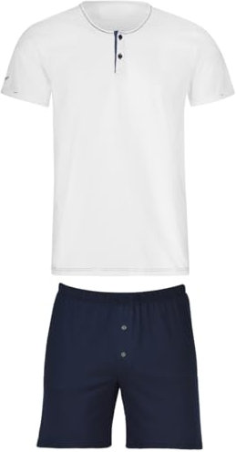 Trigema Herren 6392041S Pyjamaset, weiss-C2C, XXL