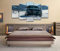 Bilder XXL 5 Teile wandbild leinwandbilder Kunstdrucke Masera Ghibli S Q4 GranSport XXL 5 Teiliges Wandbild Mit Rahmen Größe 100x55CM Leinwandbild Wandbilder Cadeau