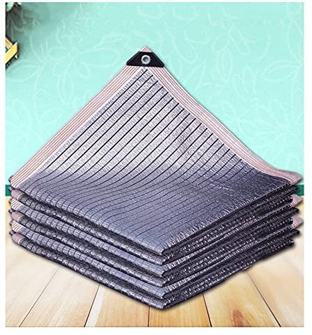 XCYYBB Car Shade Net for Dogs, Shadow Net Schatten Tuch for Dogs, Aluminium Shade Net, UV Sun and Heat Protection Hood for Animals Garden Roof Carport Flower Greenhouse -Silber 3×8 m