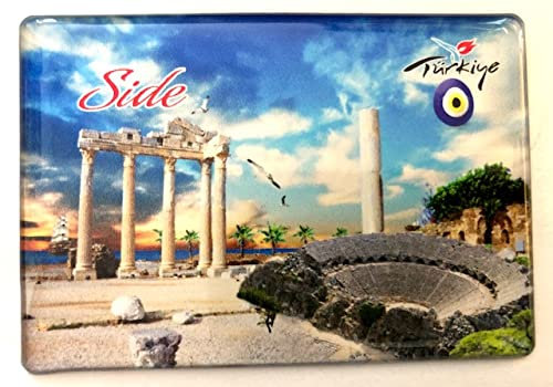 Side-Antalya,Türkei -Souvenir-Kühlschrankmagnet Fridge Magnet, Reiseandenken 3