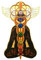 Alliwa Wanddeko Holz - Kundalini Chakra Wanddekoration 3D Stereo Wandbehang Wandkunst H鋘gende Ornamente Dekoration f黵 Wohnzimmer Schlafzimmer (A)