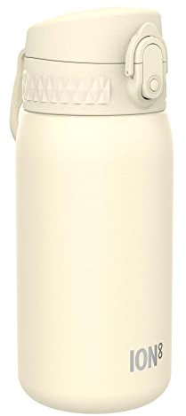 ION8 Gourde Isotherme Enfant, Inox, 320ml, Anti-Fuite, Facile à Ouvrir, Verrouillage Sécurisé, Lavable au Lave-Vaisselle, Poignée de Transport, Durable, Acier Inoxydable, Pêche