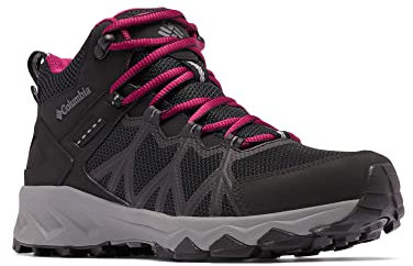 Columbia PEAKFREAK II MID OUTDRY WATERPROOF Chaussures Montantes De Randonnée Et Trekking imperméables Femme, Noir (Black x Ti Grey Steel), 38 EU