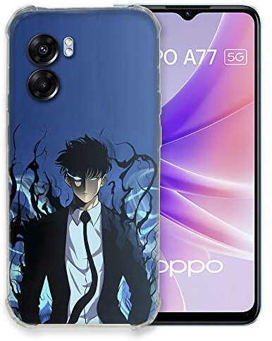 Cokitec Schutzhülle für Oppo A77 5G Manga Solo Leveling Sung, Blau