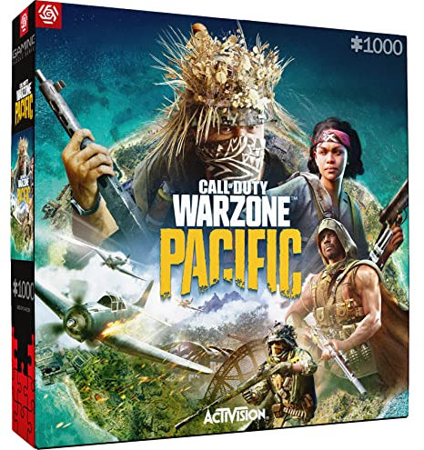 Good Loot Gaming Puzzle Call of Duty Warzone Pacific 1000 Spiel-Artwork für Erwachsene und Teenager Puzzlespiel Computerspiel Inspiriert Durch ein Computerspiel Spielepuzzles | 1000 Teile | 68 x 48 cm