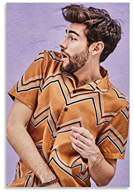 Poster von Alvaro Soler Singer (6) Poster Gemälde Leinwand Wandkunst Wohnzimmer Poster Gemälde 50 x 75 cm