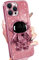 Buleens for iPhone 11 Pro Max Case Astronaut, Clear Cases for iPhone 11 ProMax with Glitter Paper & Spaceman Stand, Cute Girls Women Electroplated Sparkly Space Phone Cover for 11 Pro Max