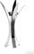 Fink [BRK] VIVAS, Leuchter, vernickelt, glatt, silberfarben, L. 33 cm, B. 33 cm, H. 53 cm, D. 33 cm