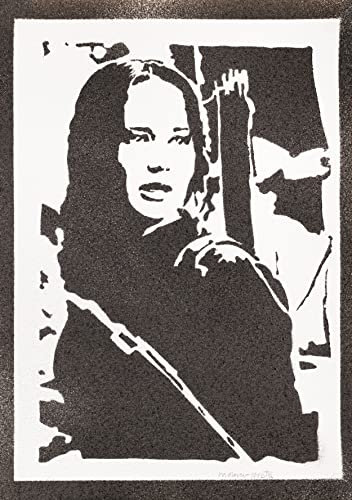 moreno-mata Echtes Handgemachtes Graffiti Katniss Filme Aesthetic Poster & Kunstdrucke Bilder Plakat Handmade Deko Wandbilder Wohnzimmer Wanddeko Geschenke für Männer und Frauen