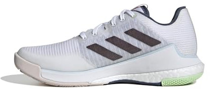 adidas Damen Crazyflight Sneaker, White Aurora Metallic Bright Red, 36 2/3 EU