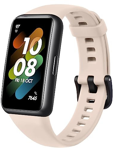 Mugust Correa para Huawei Band 7 Correa para Mujer Hombre,Silicona Sport Pulseras de Repuesto para Huawei Band 7(Rosa)