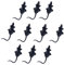 Gogogmee Fake Rat 10Pcs Fake Mouse Realistic Mouse Prank Lifelike Mice Realistic Mice Spooky Rat Halloween Prank Toy Creepy Halloween Party April Fool's Day Decorations