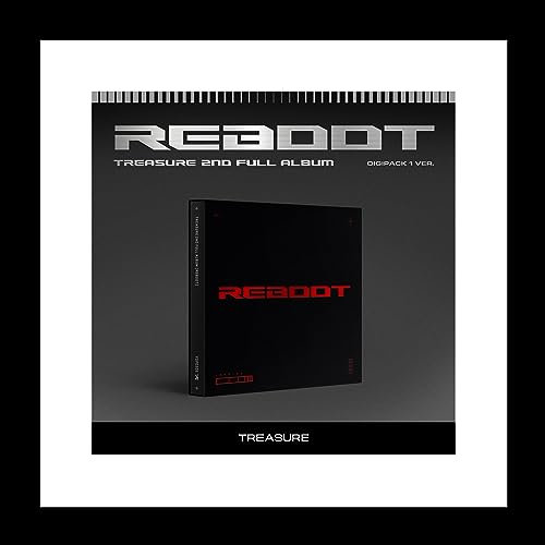 TREASURE REBOOT 2nd Full Album Digipack Version CD+Folding poster on pack+Booklet+Selfie photocard+QR lyrics card+Tracking Sealed