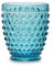 Fade Set 6 Bicchieri acqua turchese in vetro con bolle Ibiza Glamour 300 ml