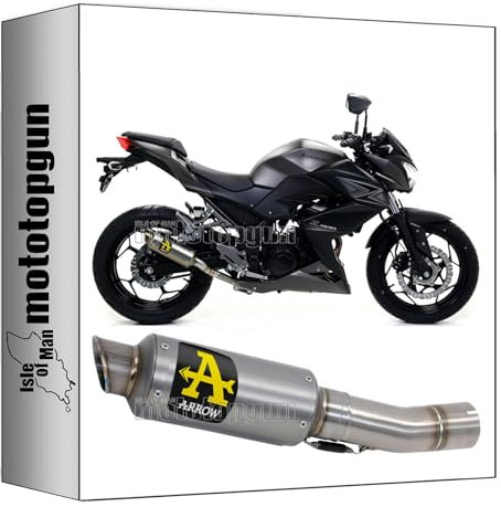 arrow 71018GP pot echappement race gp2 gp-2 titanium embout titanium compatible avec kawasaki z300 z-300 2015 2016 mototopgun