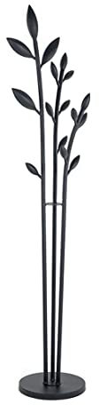 HALAHAI Porte Manteau sur Pieds Porte-Manteau en Métal sur Pied Multi-pôles Support Suspendu du Sol Au Plafond pour Salon Chambre Porte-Manteau Porte Manteaux (Color : Black)