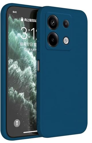 Topme Coque pour Redmi Note 13 Pro 5G / POCO X6 5G (6.67 inches) Etui Housse, Protecteur de Peau en Silicone TPU - Bleu Saphir