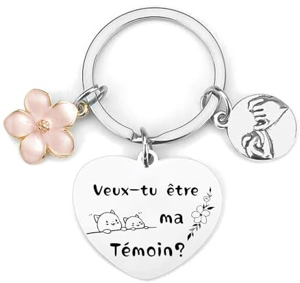 FGHJK Cadeau Témoin Porte clef Témoin Veux-tu être ma témoin carte - Cadeau témoin mariage - Demande Témoin Mariage (2)