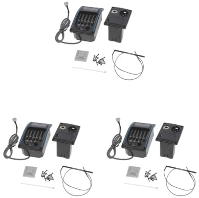 Lot de 3 micros pour guitare EQLC-5 - Avec réglage du volume