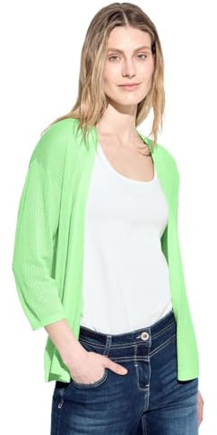 Cecil B253776 Maglia Cardigan, Lime Matcha, L Donna