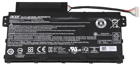 Acer AP18H8L originale Batteria 51,5Wh (11,4V) | per Spin 3 (SP314-53), (SP314-53GN), TravelMate B1 (B114-21), P2 (P215-51)