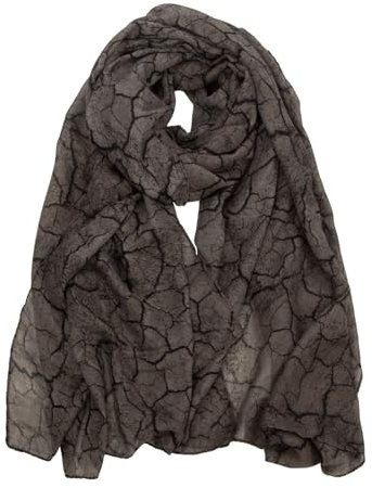 RIIQIICHY Schals Tücher für Damen Halstuch Damen Schal Tuch Dunkelgrau Halstücher Frühling Sommer Herbst Winter Leichter Dünn Groß Schal Kopftuch